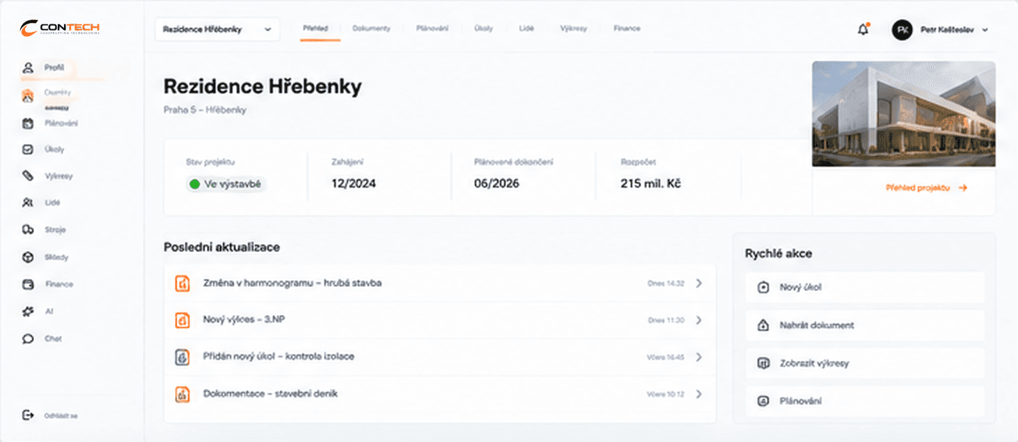 Detail projektu Rezidence Hřebenky